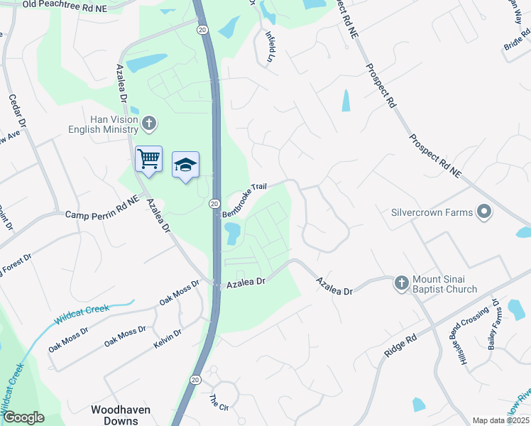 map of restaurants, bars, coffee shops, grocery stores, and more near 1886 Copelyn Reese Court in Lawrenceville