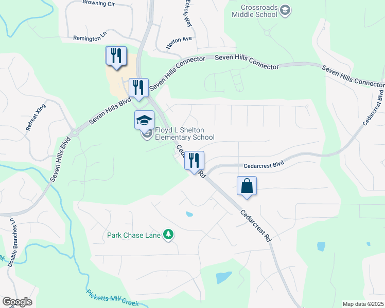 map of restaurants, bars, coffee shops, grocery stores, and more near 226 Parkmont Lane in Dallas