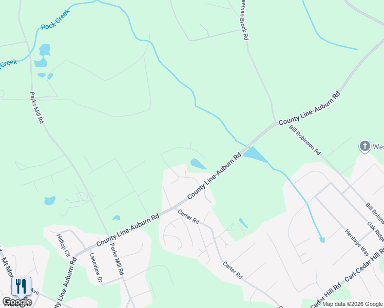 map of restaurants, bars, coffee shops, grocery stores, and more near 336 Heatherwood Drive in Auburn