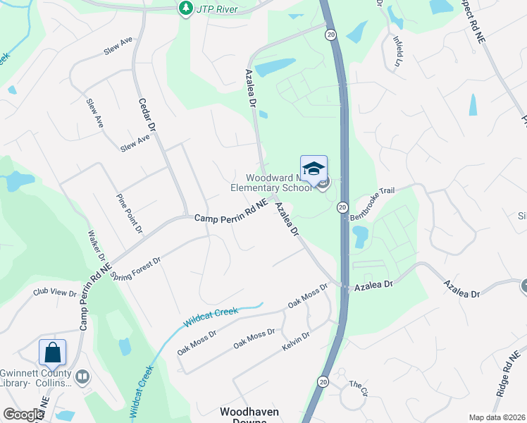 map of restaurants, bars, coffee shops, grocery stores, and more near in Gwinnett County