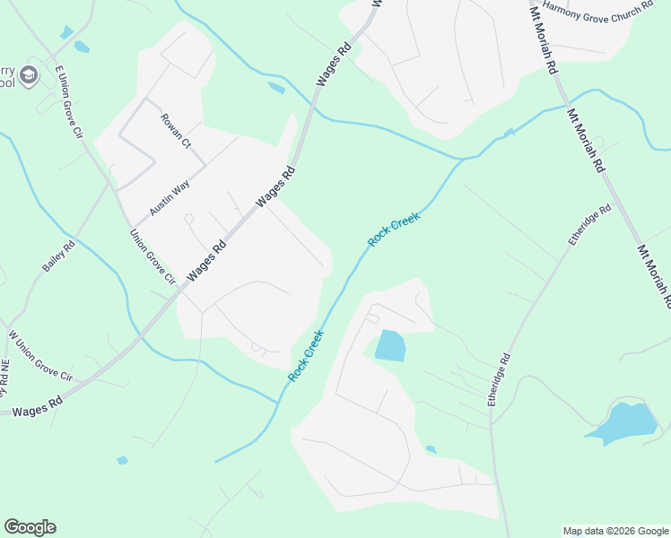 map of restaurants, bars, coffee shops, grocery stores, and more near 374 Meadow Trace Dr in Auburn