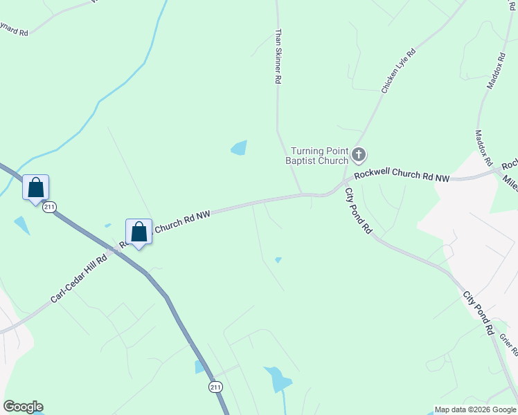 map of restaurants, bars, coffee shops, grocery stores, and more near 546 Rockwell Church Road Northwest in Winder