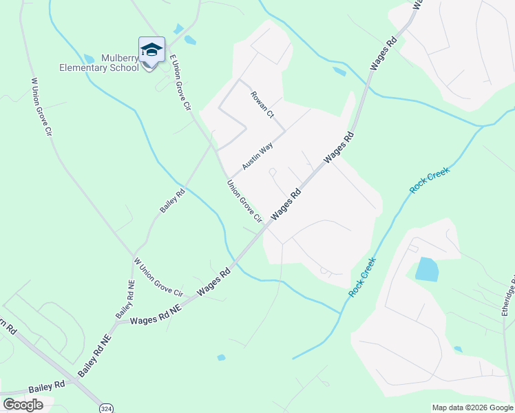 map of restaurants, bars, coffee shops, grocery stores, and more near 285 Union Grove Circle in Auburn