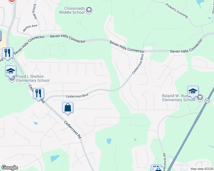 map of restaurants, bars, coffee shops, grocery stores, and more near 378 Parkmont Way in Dallas