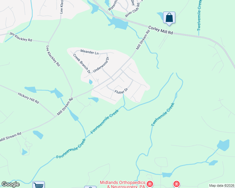 map of restaurants, bars, coffee shops, grocery stores, and more near 148 Flutter Drive in Lexington
