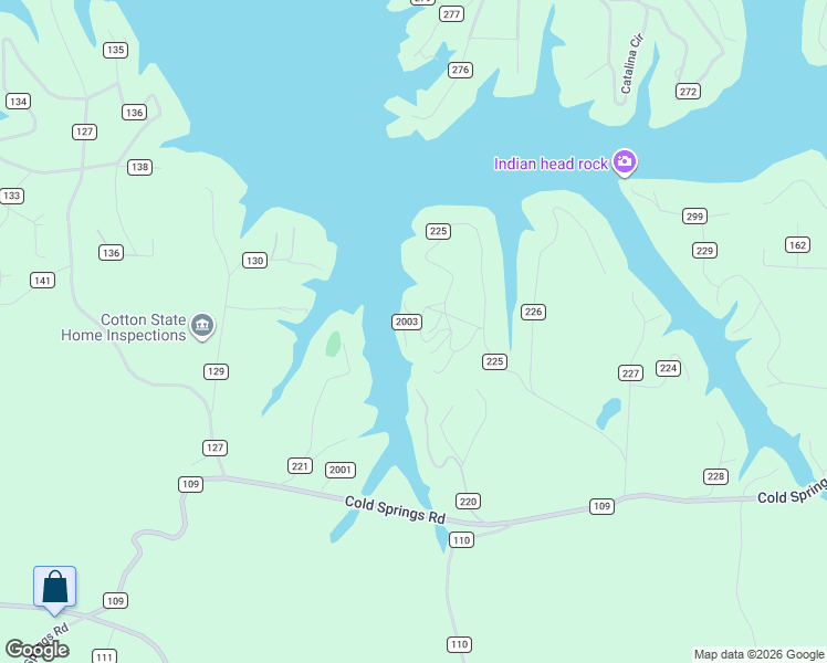 map of restaurants, bars, coffee shops, grocery stores, and more near 970 County Road 225 in Cullman
