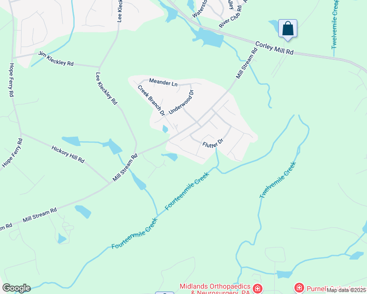 map of restaurants, bars, coffee shops, grocery stores, and more near 556 Fourteen Mile Lane in Lexington
