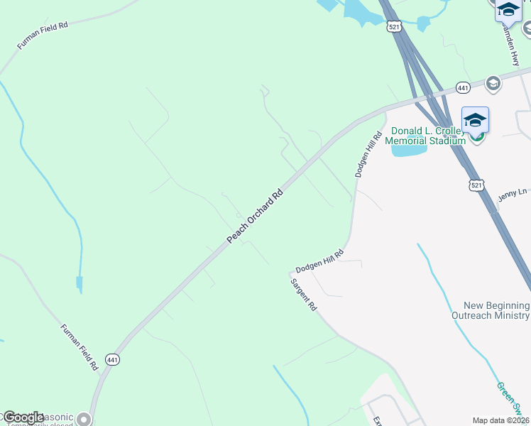 map of restaurants, bars, coffee shops, grocery stores, and more near 3795 Peach Orchard Road in Dalzell