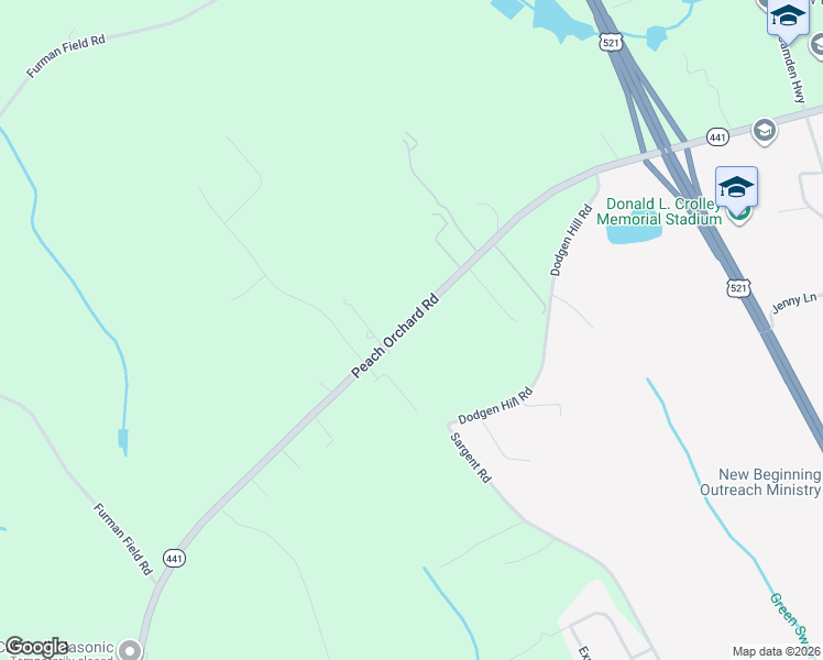 map of restaurants, bars, coffee shops, grocery stores, and more near 3795 Peach Orchard Road in Dalzell