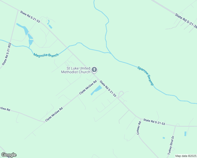 map of restaurants, bars, coffee shops, grocery stores, and more near 100 Clyde McGee Road in Timmonsville