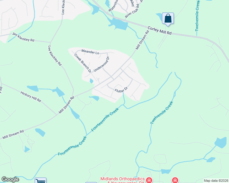 map of restaurants, bars, coffee shops, grocery stores, and more near 148 Flutter Drive in Lexington