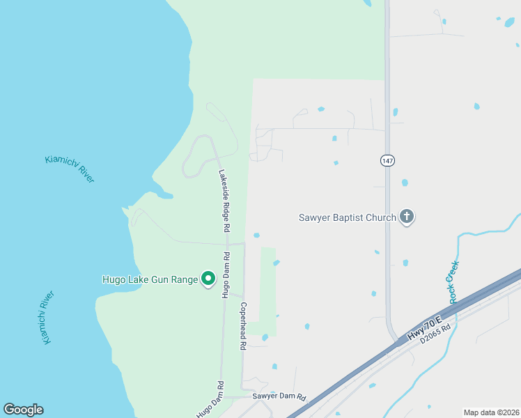 map of restaurants, bars, coffee shops, grocery stores, and more near Coperhead Road in Hugo