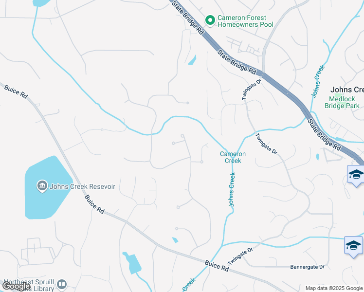 map of restaurants, bars, coffee shops, grocery stores, and more near 9950 Farmbrook Lane in Alpharetta