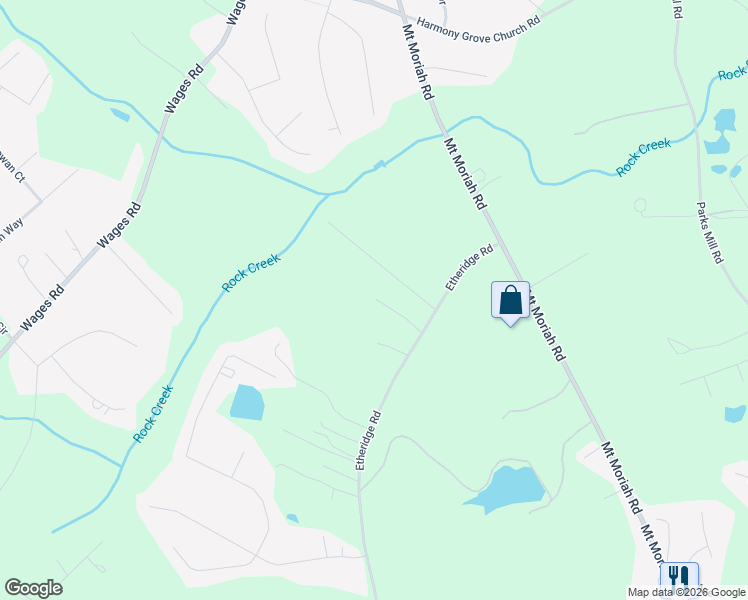 map of restaurants, bars, coffee shops, grocery stores, and more near 286 Etheridge Road in Auburn
