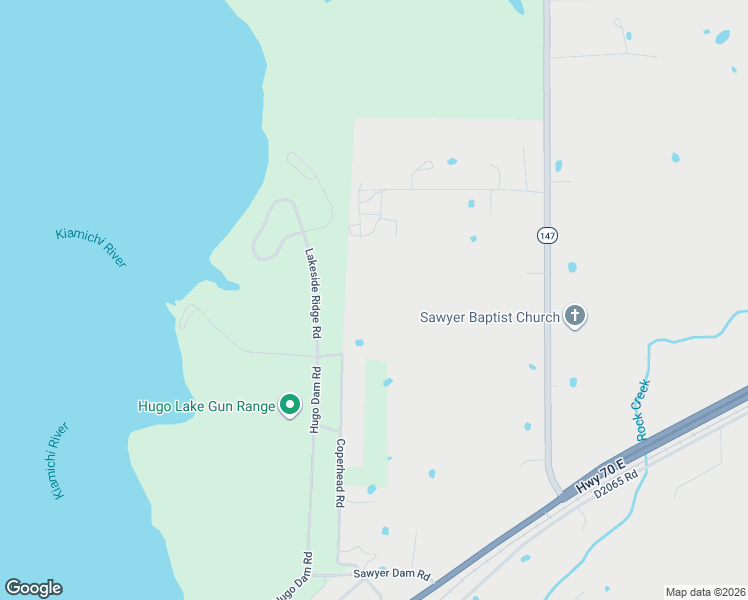 map of restaurants, bars, coffee shops, grocery stores, and more near Coperhead Road in Hugo