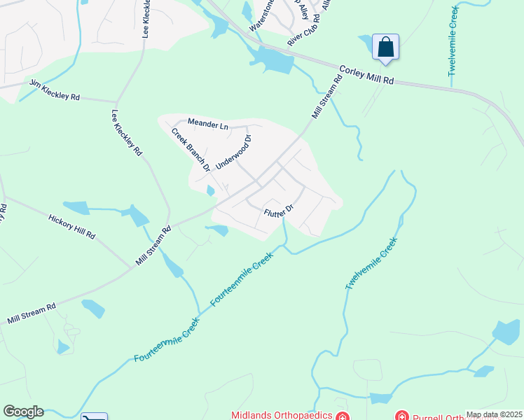 map of restaurants, bars, coffee shops, grocery stores, and more near 534 Fourteen Mile Lane in Lexington