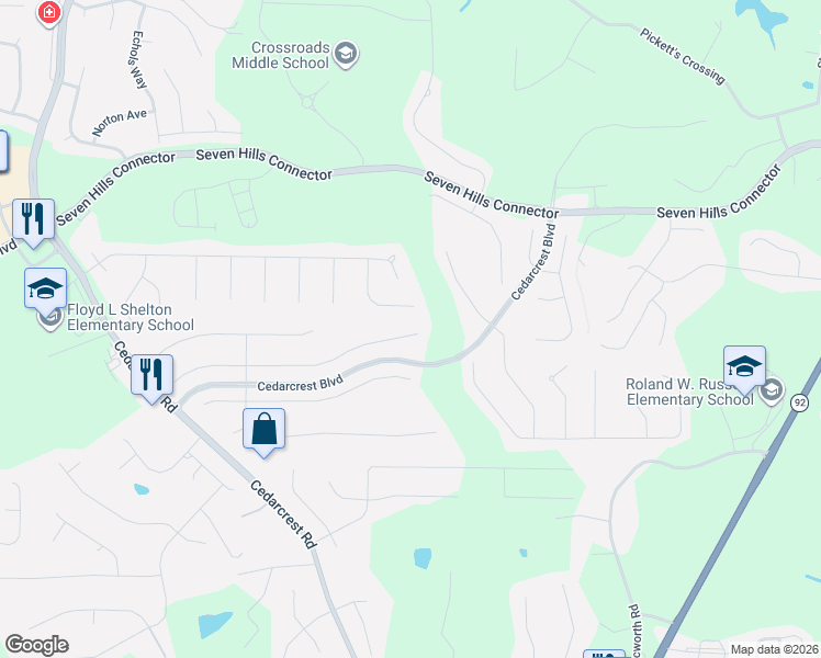 map of restaurants, bars, coffee shops, grocery stores, and more near 378 Parkmont Way in Dallas
