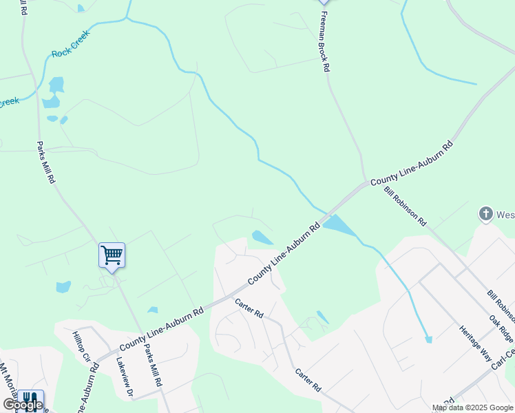 map of restaurants, bars, coffee shops, grocery stores, and more near 333 Seth Ridge Court in Auburn