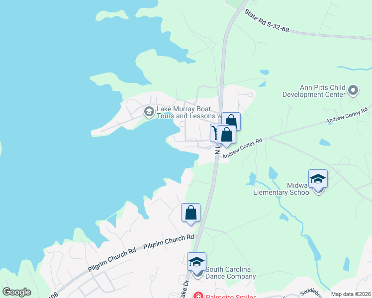 map of restaurants, bars, coffee shops, grocery stores, and more near 23 Boardwalk Lane in Lexington