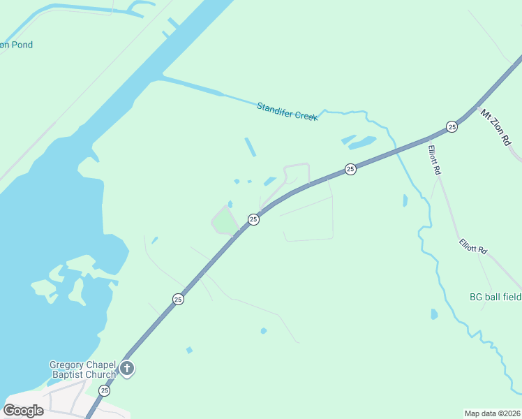 map of restaurants, bars, coffee shops, grocery stores, and more near 63188 Highway 25 North in Amory