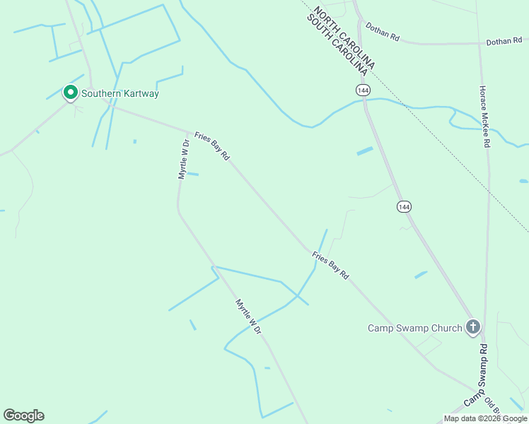 map of restaurants, bars, coffee shops, grocery stores, and more near 4149 Fries Bay Road in Loris