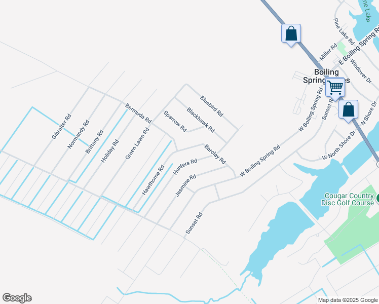 map of restaurants, bars, coffee shops, grocery stores, and more near 260 Barclay Rd in Southport