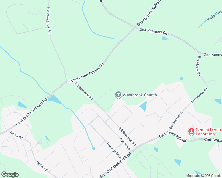 map of restaurants, bars, coffee shops, grocery stores, and more near 447 Robins Way in Auburn