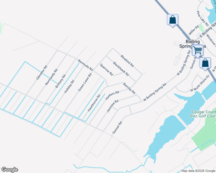 map of restaurants, bars, coffee shops, grocery stores, and more near 260 Barclay Road in Southport