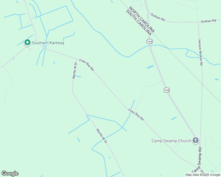 map of restaurants, bars, coffee shops, grocery stores, and more near 4149 Fries Bay Road in Loris