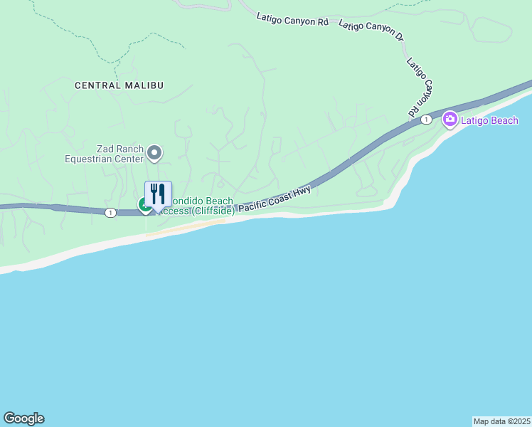 map of restaurants, bars, coffee shops, grocery stores, and more near 27086 Malibu Cove Colony Drive in Malibu