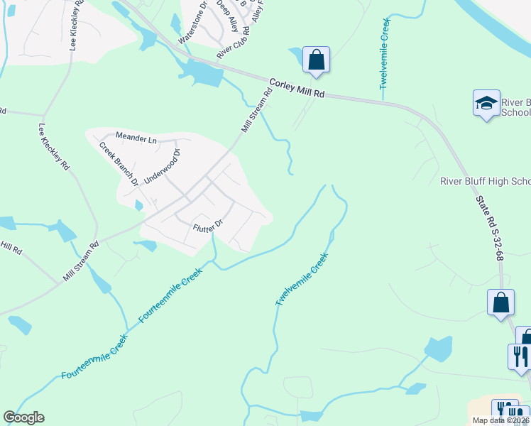 map of restaurants, bars, coffee shops, grocery stores, and more near 175 Cascade Drive in Lexington