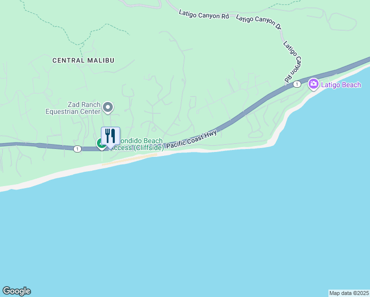 map of restaurants, bars, coffee shops, grocery stores, and more near 27086 Malibu Cove Colony Drive in Malibu
