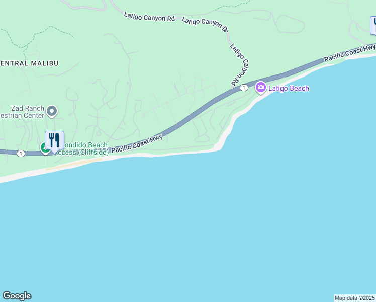 map of restaurants, bars, coffee shops, grocery stores, and more near 26908 Malibu Cove Colony Drive in Malibu