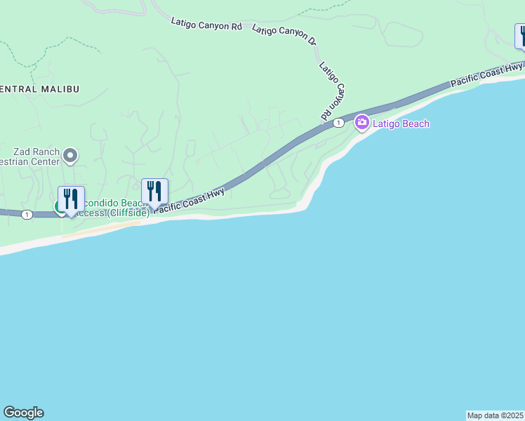 map of restaurants, bars, coffee shops, grocery stores, and more near 26902 Malibu Cove Colony Drive in Malibu