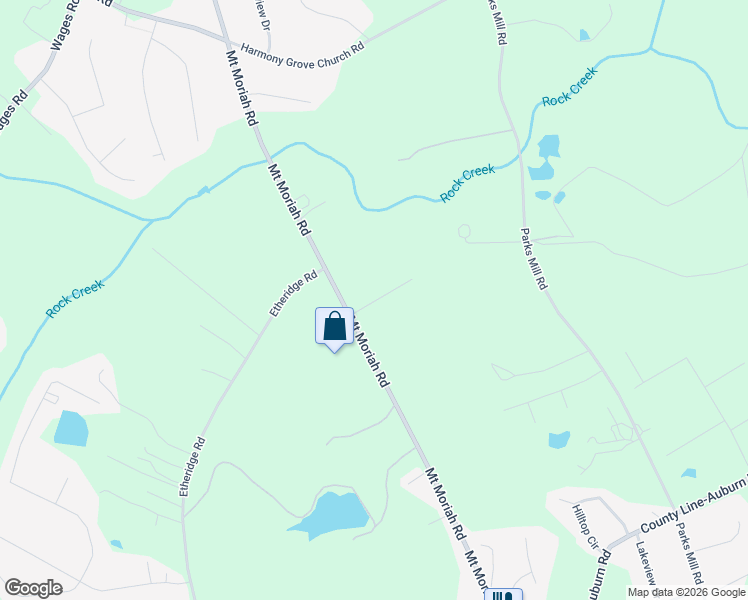 map of restaurants, bars, coffee shops, grocery stores, and more near 217 Mount Moriah Road in Auburn