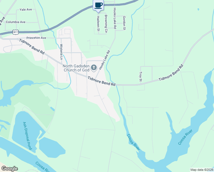 map of restaurants, bars, coffee shops, grocery stores, and more near 1011 Tidmore Bend Road in Gadsden