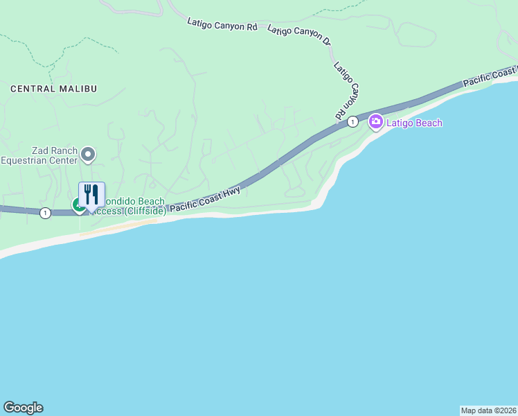 map of restaurants, bars, coffee shops, grocery stores, and more near 26940 Malibu Cove Colony Drive in Malibu