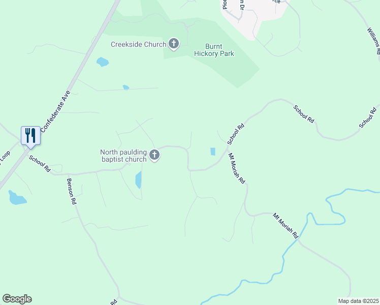 map of restaurants, bars, coffee shops, grocery stores, and more near 877 School Road in Dallas