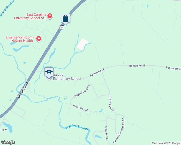 map of restaurants, bars, coffee shops, grocery stores, and more near 206 Benton Road Southeast in Bolivia