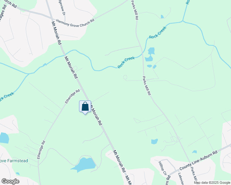 map of restaurants, bars, coffee shops, grocery stores, and more near 207 Mount Moriah Road in Auburn