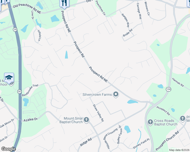 map of restaurants, bars, coffee shops, grocery stores, and more near 1356 Sommerset Place in Lawrenceville