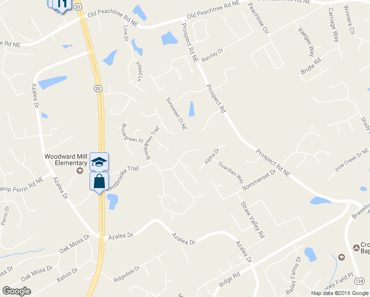 map of restaurants, bars, coffee shops, grocery stores, and more near 1142 Oakhurst Trail in Lawrenceville