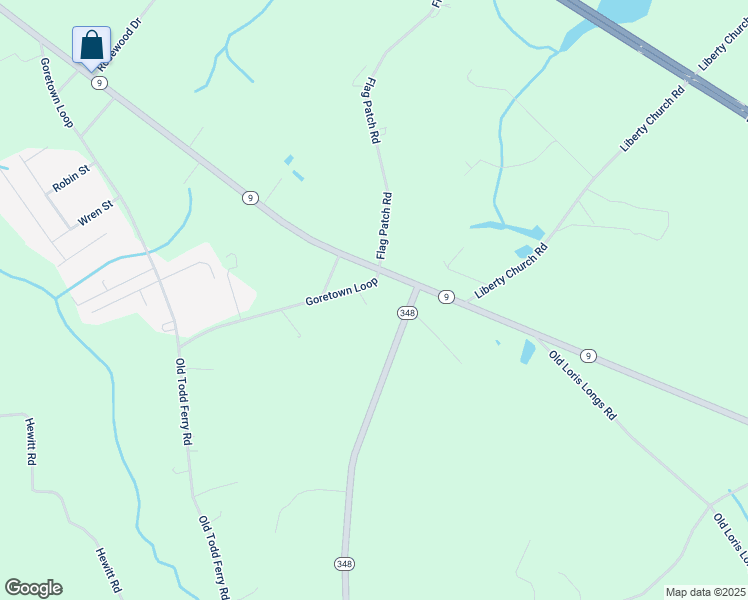 map of restaurants, bars, coffee shops, grocery stores, and more near 200 South Carolina 348 in Loris