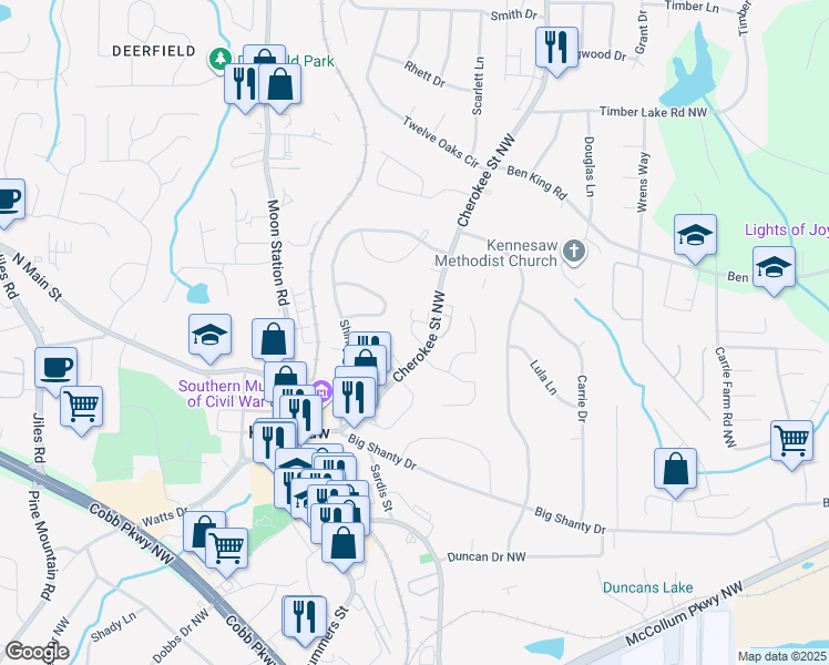 1912 Galt Commons, Kennesaw GA Walk Score