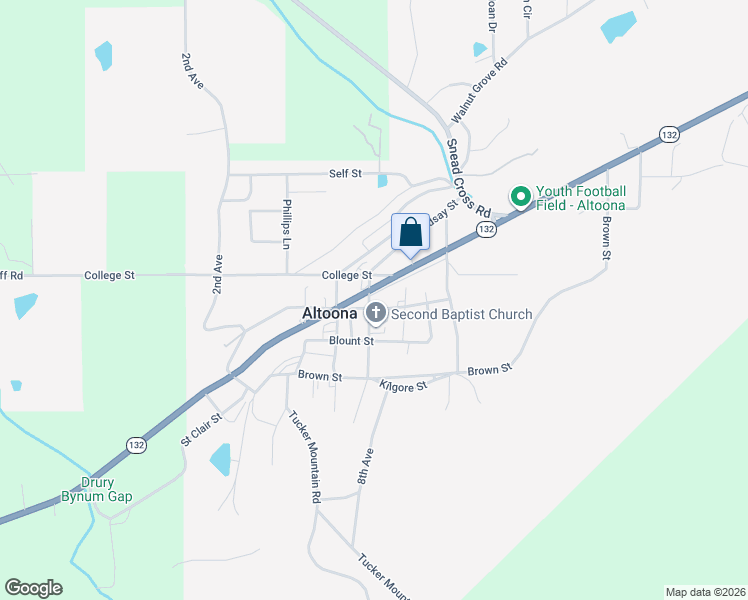 map of restaurants, bars, coffee shops, grocery stores, and more near 2981 Etowah Street in Altoona