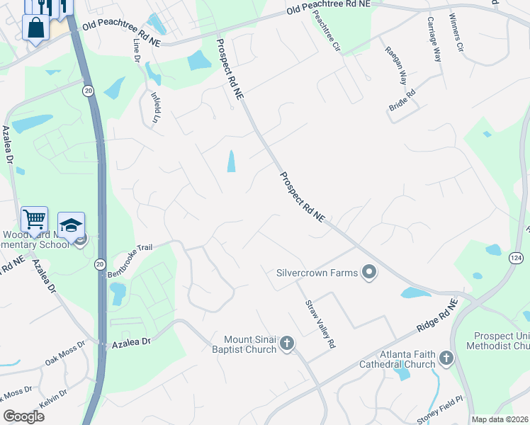 map of restaurants, bars, coffee shops, grocery stores, and more near 1298 Alpha Drive in Lawrenceville