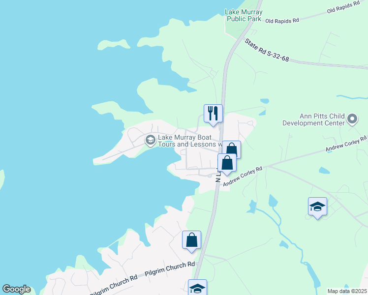 map of restaurants, bars, coffee shops, grocery stores, and more near 217 Nautical Road in Lexington