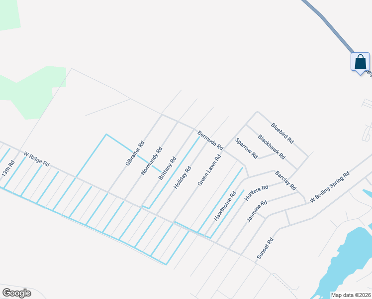 map of restaurants, bars, coffee shops, grocery stores, and more near Brittany Road in Boiling Spring Lakes