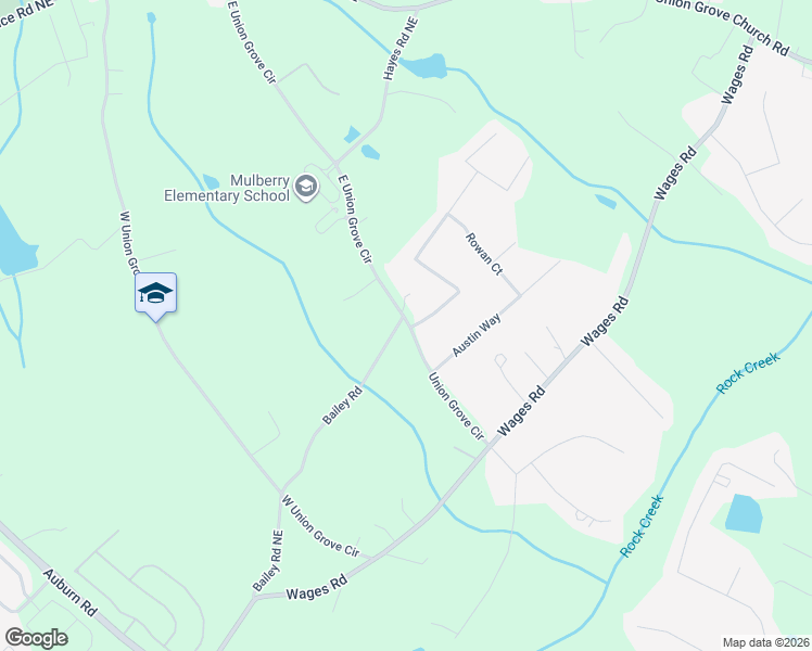 map of restaurants, bars, coffee shops, grocery stores, and more near 2060 Blackberry Lane Northeast in Auburn
