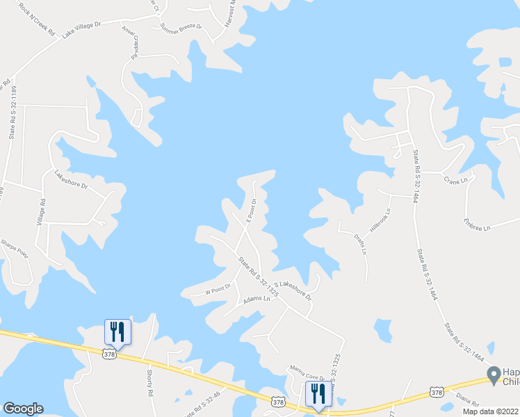 map of restaurants, bars, coffee shops, grocery stores, and more near 634 East Point Drive in Gilbert